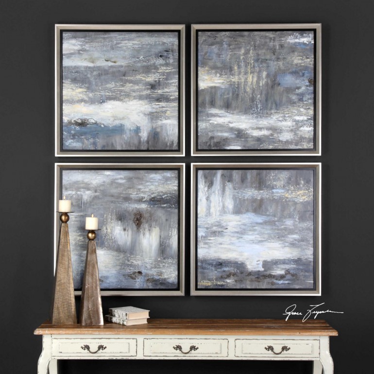  Shades Of Gray Hand Painted Canvases