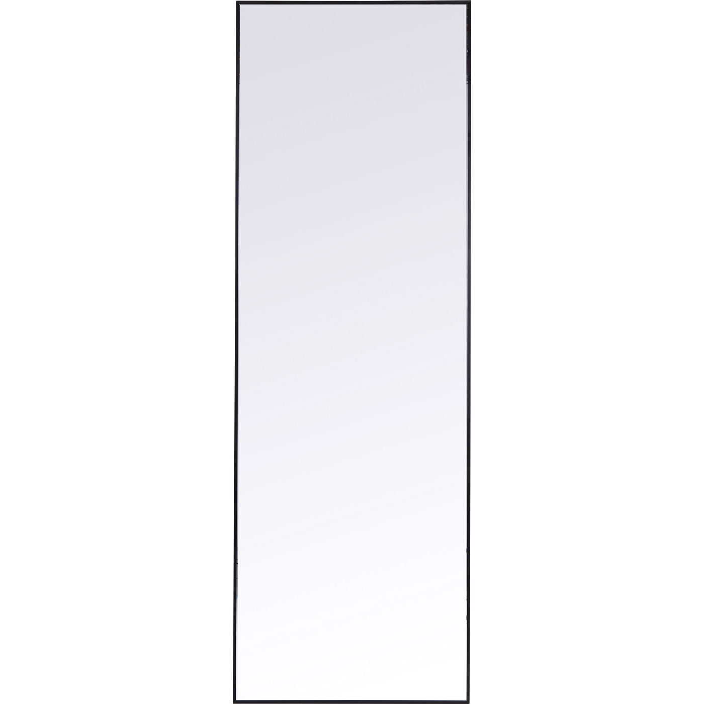 Зеркало - krc/0671. Узкое прямоугольное зеркало в алюминиевой черной .