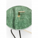Круглый зеленый мраморный столик