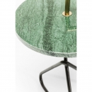 Круглый зеленый мраморный столик