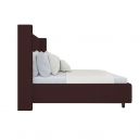 Кровать Fairy-2 с кантом из гвоздиков темно-коричневая