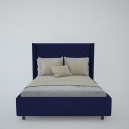 Кровать Fairy-2 ярко-синяя с кантом из гвоздиков