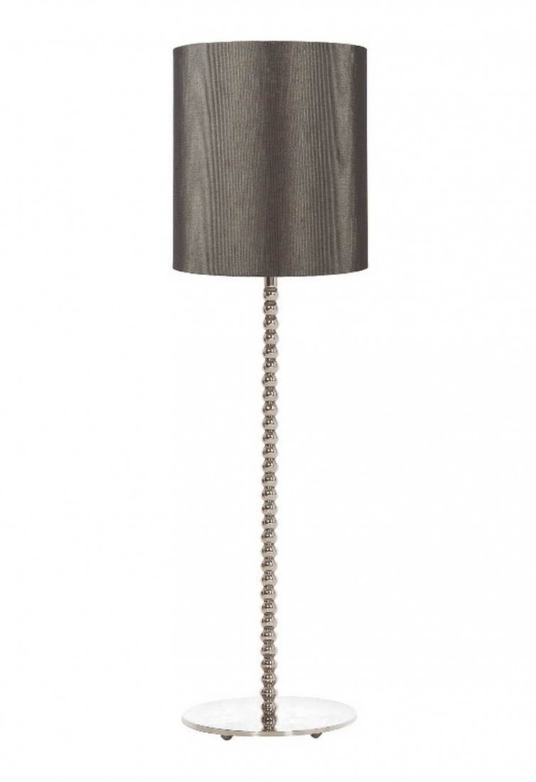 Лампа на ножке из серебристых шариков