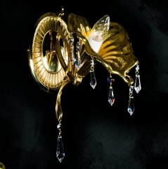 Позолоченное бра с цветком каллы - argl/322