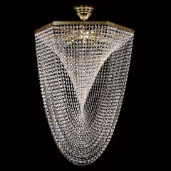 Дизайнерская люстра из длинных хрустальных гирлянд - argl/289