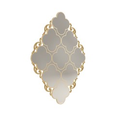 Декорированное зеркало в форме ромба с резным обрамлением - csh/0139