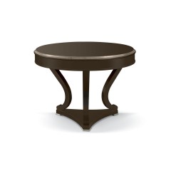 Стол с серебристой окантовкой на 3 фигурных ножках - csh/0172