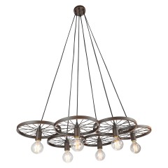 Люстра с 6 колесами - stlu/449