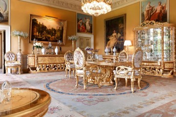 Золотая столовая в стиле барокко - soc/231