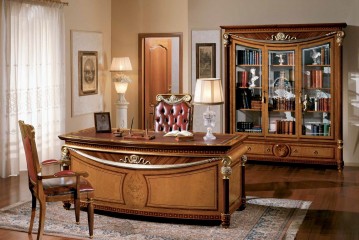 Кабинет в коричневой цветовой гамме - mbst/022