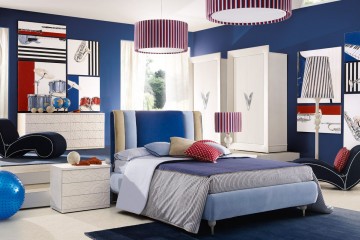 Лаконичная спальня в холодных тонах - alm/452