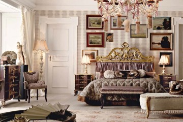 Спальня в темно-фиолетовых тонах - alm/301