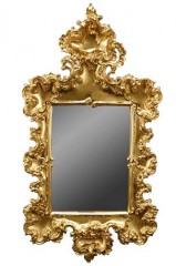 Зеркало в позолоченной раме неправильной формы - ahr/417