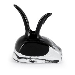 Дизайнерская ваза из прозрачного и окрашенного стекла - abh/535