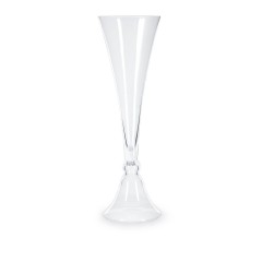 Дизайнерская стеклянная ваза приталенного силуэта - abh/554