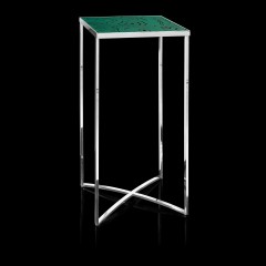 Зеленый интерьерный столик с абстрактными узорами - abh/205