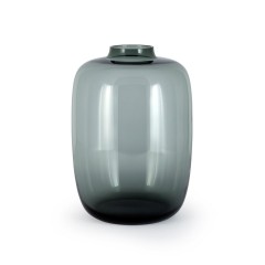Дымчато-серая ваза в форме большой бутыли - abh/551