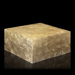 Золотистый кофейный стол с квадратной столешницей - abh/190