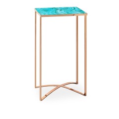 Интерьерный столик со столешницей бирюзового цвета - abh/197