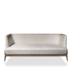 Светло-серый диван в льняной обивке - abh/135