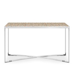 Консоль с декорированной бежевой столешницей - abh/201
