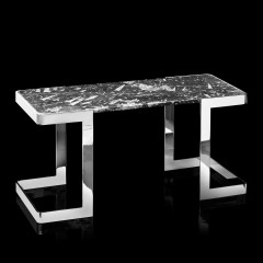 Журнальный столик со столешницей из темно-серого мрамора - abh/178