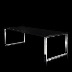 Современный обеденный стол на металлическом подстолье - abh/187