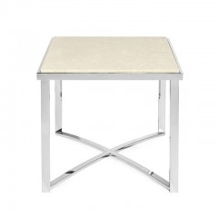 Столик с мраморной столешницей цвета слоновой кости - abh/094