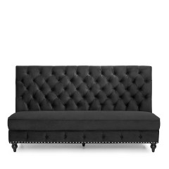 Диван с высокой спинкой, украшенной каретной стяжкой - abh/068