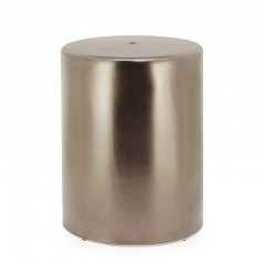 Табурет  в форме цилиндра бронзового оттенка - abh/086