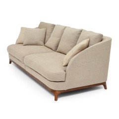 Диван с округлыми подлокотниками и низкой спинкой - abh/127