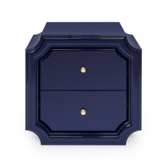 Фигурная прикроватная тумба темно-синего цвета - abh/088