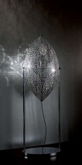 Торшер с ажурным плафоном, украшенным хрустальными кристаллами - abh/573