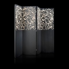 4-х створчатая ширма с цветами и птицами - abh/219