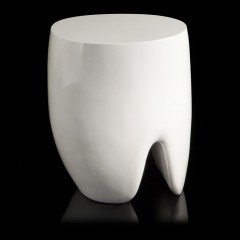 Декоративный интерьерный столик белого цвета - abh/193