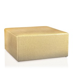 Золотистый пуф с квадратным сиденьем - abh/168