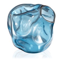 Голубая вазочка абстрактной формы - abh/544