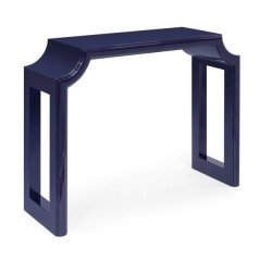 Темно-синяя консоль с фигурной столешницей - abh/089