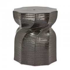 Дизайнерский табурет графитового оттенка - abh/054