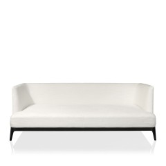 Белоснежный диван на черном основании - abh/136