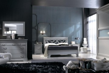 Классическая спальня в серых тонах - dev/009