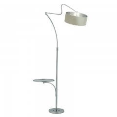 Стильный светлый торшер с круглым столиком - pzg/361