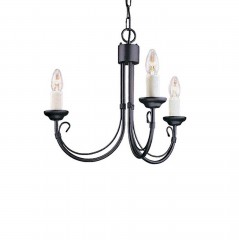 Люстра Blume black с 3 свечами - esl/404