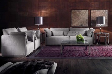 Гарнитур для современной гостиной с 3 мраморными столиками - smn/375