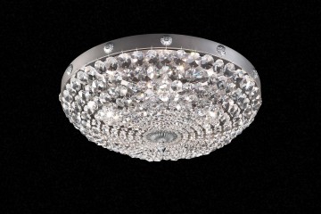 Маленькая круглая люстра из хрустальных подвесок - msr/304