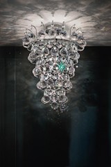 Небольшая люстра из ограненных хрустальных шаров - msr/090