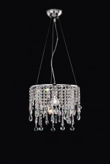 Круглая люстра из хрустальных подвесок разной длины - msr/135