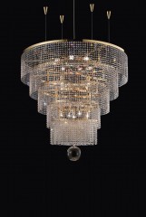 Большая каскадная люстра из хрустальных бус - msr/139