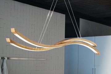 Люстра с 2 волнообразными плафонами - msr/428