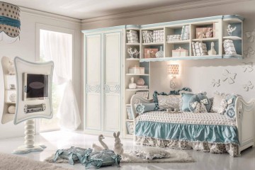 Светлая детская с бирюзовыми акцентами - ebb/133